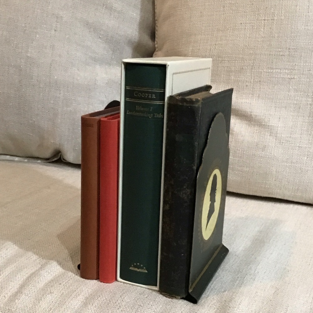 Elegant Black and Gold Silhouette Bookends made in England
